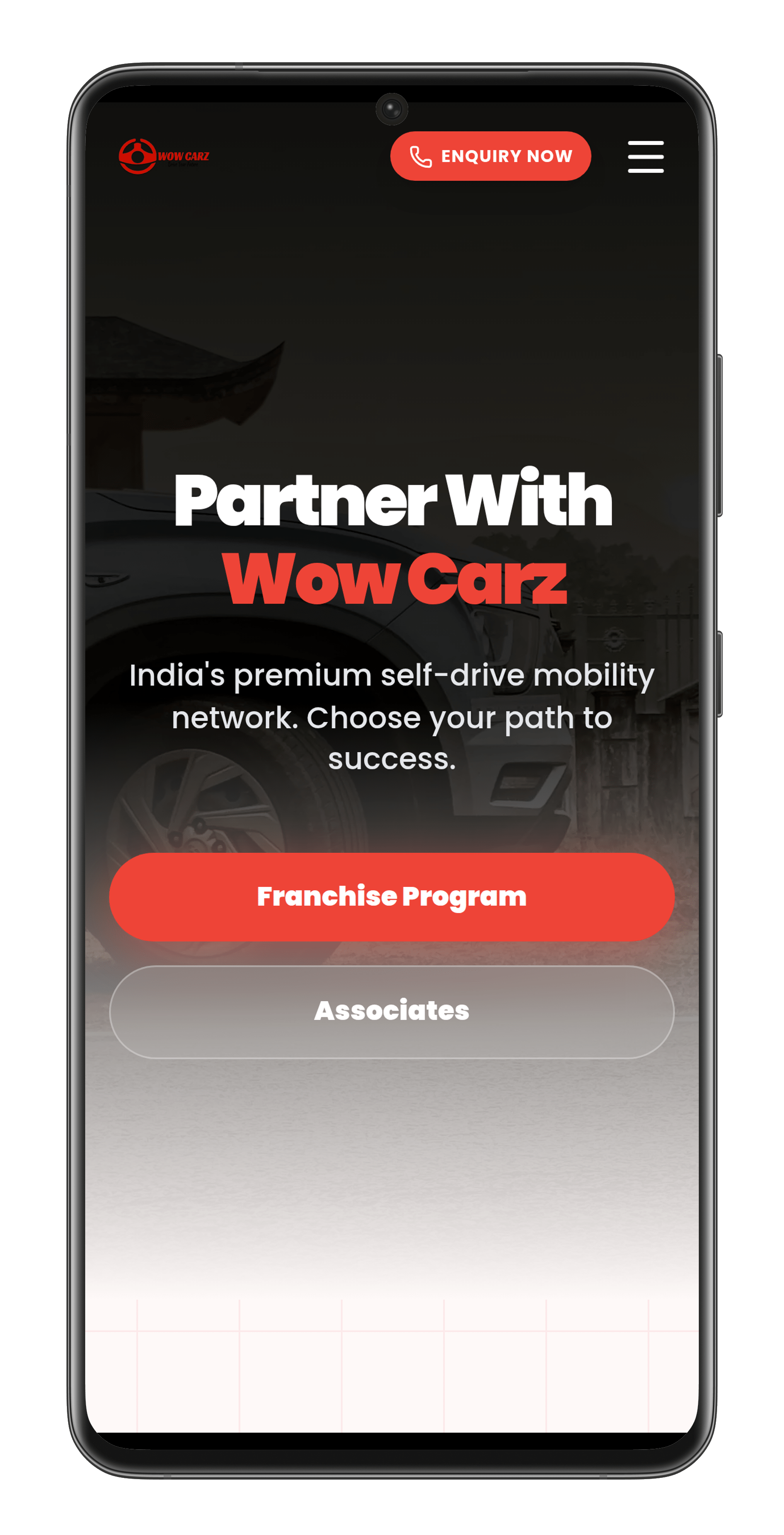 Franchise Acquisition Landing