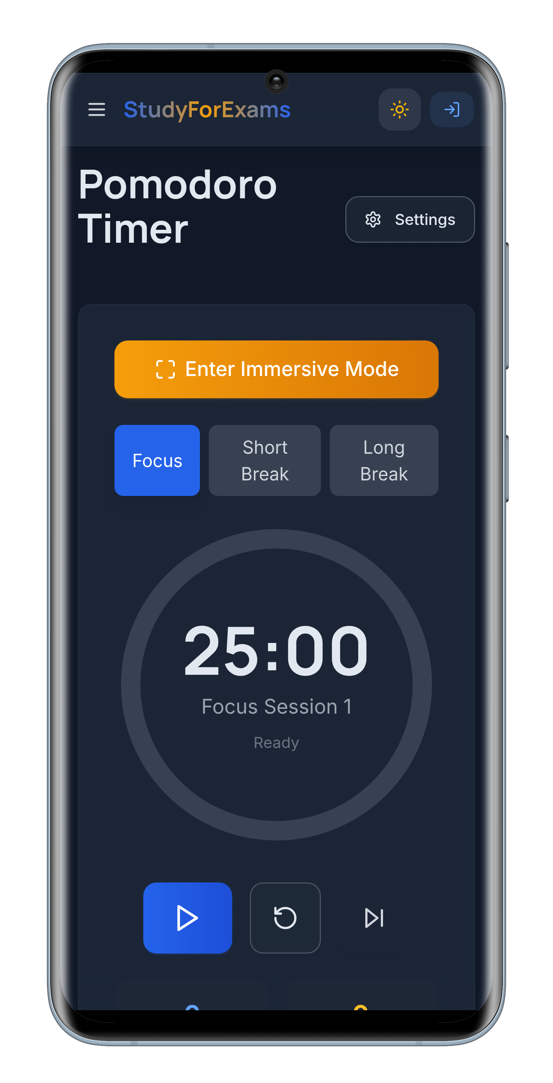 Pomodoro Focus Timer